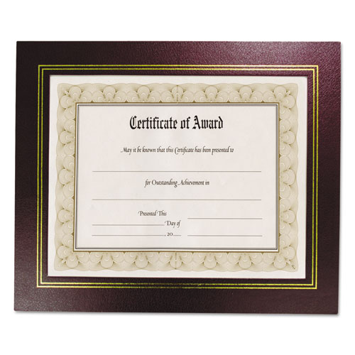 Nudell™ Leatherette Document Frame, 8.5 X 11, Burgundy, Pack Of Two