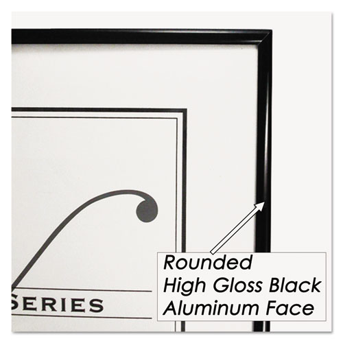 Metal Poster Frame, Plastic Face, 18 x 24, Black