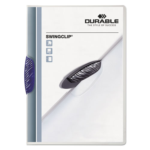 Image of Durable® Swingclip Clear Report Cover, Swing Clip, 8.5 X 11, Clear/Clear, 5/Pack