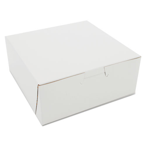 NON-WINDOW BAKERY BOXES, 6 X 6 X 2.5, WHITE, 250/CARTON