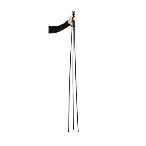 Image of Full Size Instant Easel, 62.38" Maximum Height, Steel, Black