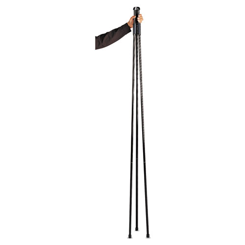 Image of Heavy-Duty Adjustable Instant Easel Stand, 25" to 63" High, Steel, Black
