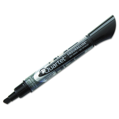 Image of Quartet® Enduraglide Dry Erase Marker, Broad Chisel Tip, Black, Dozen