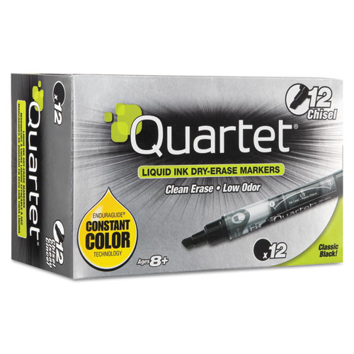 Quartet® EnduraGlide Dry Erase Marker, Black, Dozen