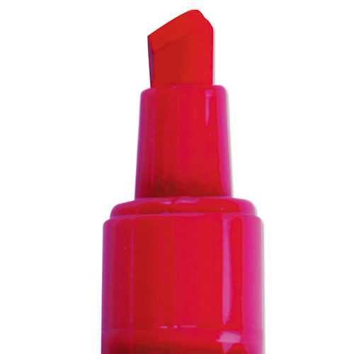 Image of Quartet® Enduraglide Dry Erase Marker, Broad Chisel Tip, Red, Dozen