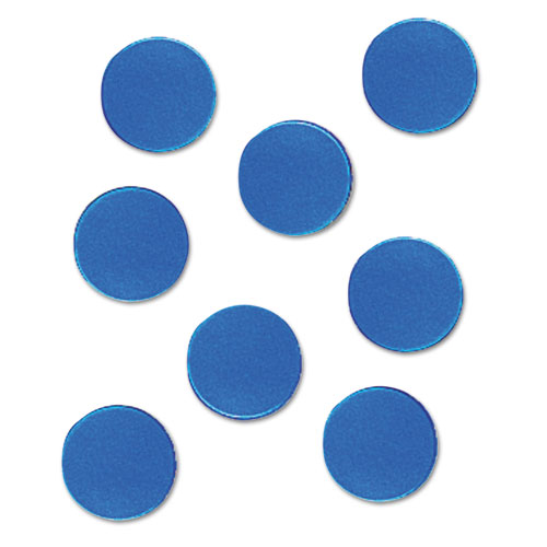 Quartet® Magnetic Characters, Magnetic, Blue, 3/4"dia 20/Set