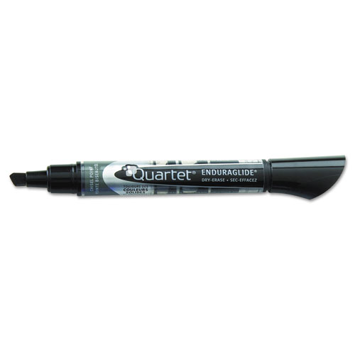 EnduraGlide Dry Erase Marker, Broad Chisel Tip, Black, Dozen