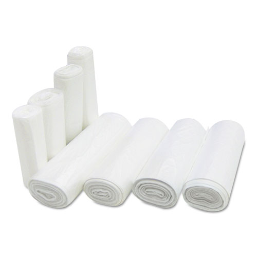 Image of Inteplast Group High-Density Commercial Can Liners, 7 Gal, 6 Microns, 20" X 22", Clear, 2,000/Carton