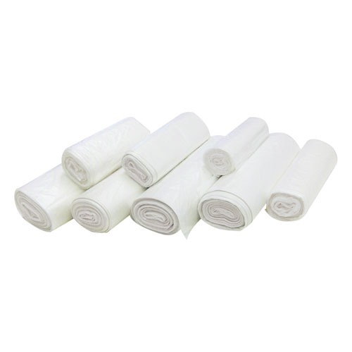 Image of High-Density Commercial Can Liners, 7 gal, 6 microns, 20" x 22", Clear, 2,000/Carton