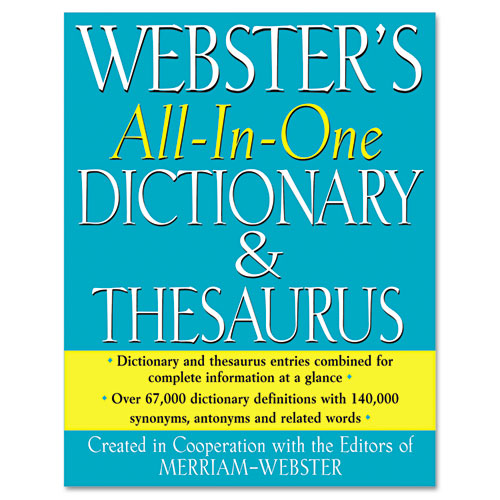 All-In-One Dictionary/Thesaurus, Hardcover, 768 Pages MERFSP0471-BULK