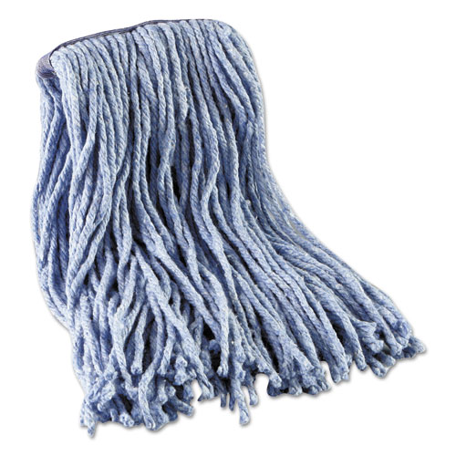 Mop Head, Standard Head, Cotton/Synthetic Fiber, Cut-End, #16., Blue