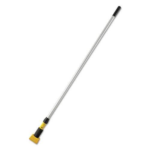 Gripper Mop Handle, Aluminum, Yellow/Gray, 54"