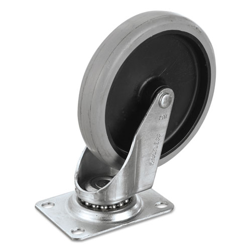 Image of Replacement Swivel Bayonet Casters, 5" Wheel, Thermoplastic Rubber, Black