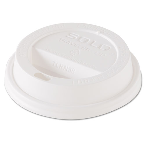 Dart® Traveler Dome Hot Cup Lid, Fits 8 oz Cups, White, 100/Pack, 10 Packs/Carton