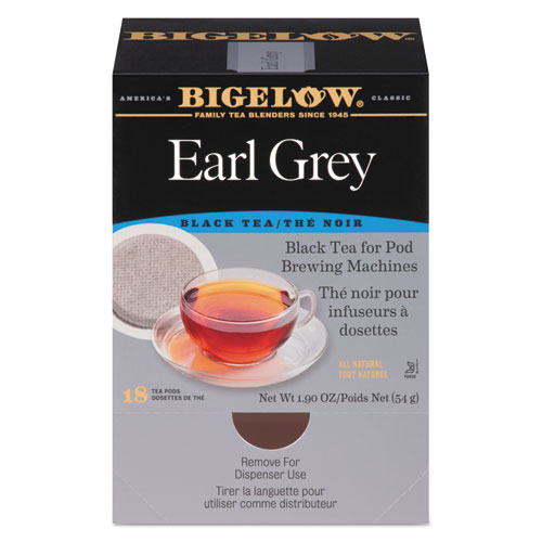Image of Bigelow® Earl Grey Black Tea Pods, 1.90 Oz, 18/Box