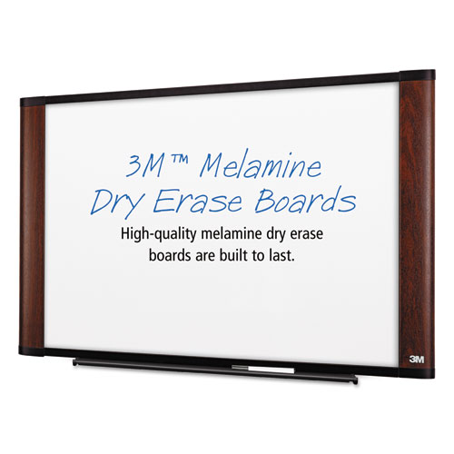 3M™ Melamine Dry Erase Board, 36 x 24, White, Aluminum Frame