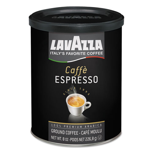 Lavazza Caffe Espresso Ground Coffee, Dark Roast, 8 oz Can