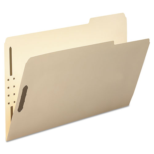 Top Tab 2-Fastener Folders, 1/3-Cut Tabs, Right Position, Legal Size, 11 pt. Manila, 50/Box