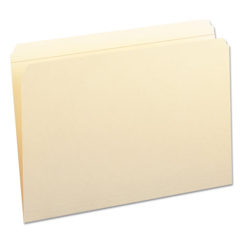 Top Tab 1-Fastener Folders, Straight Tab, Legal Size, 11 pt. Manila, 50/Box