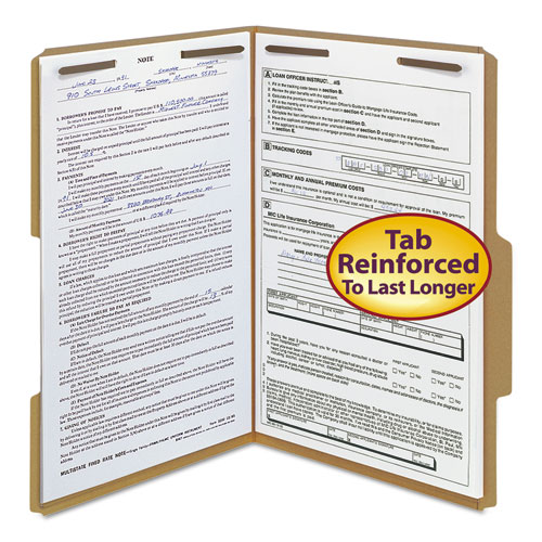 Manila Smead - Reinforced tabs for added strength at the point Letter Top Tab Smead Products Sold As 1 Box Hold papers securely and keep them in order with 2 capacity prong K style fasteners 2 Fasteners 50/Box 2/5 Cut Right Center Folder 