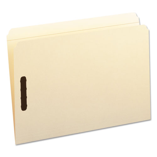 Top Tab 2-Fastener Folders, Straight Tab, Legal Size, 11 pt. Manila, 50/Box