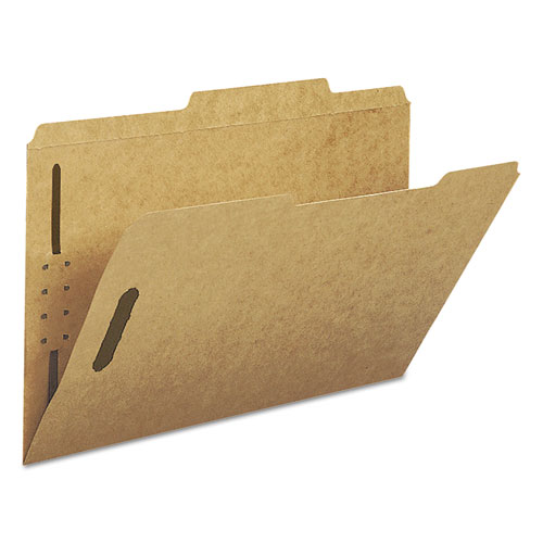 Top Tab 2-Fastener Folders, 2/5-Cut Tabs, Right of Center, Legal Size, 17 pt. Kraft, 50/Box