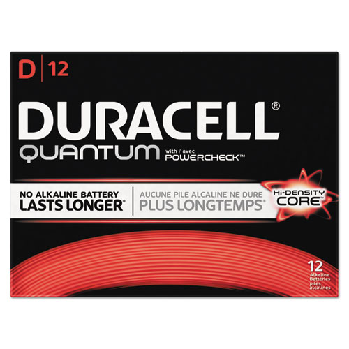 Duracell® Quantum Alkaline Batteries, D, 72/CT