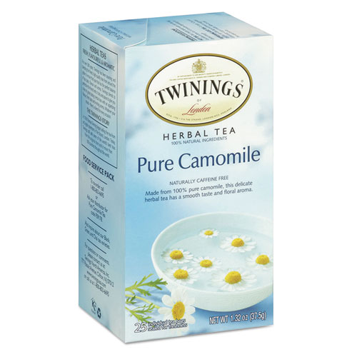 TWININGS® Tea Bags, Pure Camomile, 1.76 oz, 25/Box