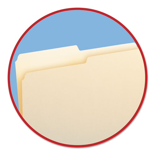 Manila File Folders, 1/2-Cut Tabs, Letter Size, 100/Box
