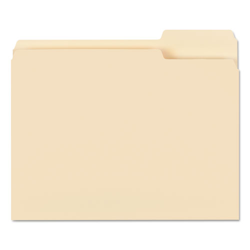 Manila File Folders, 1/3-Cut Tabs, Right Position, Letter Size, 100/Box