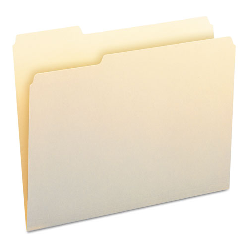 Manila File Folders, 1/3-Cut Tabs, Left Position, Letter Size, 100/Box