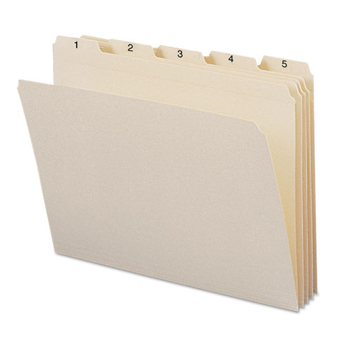 Indexed File Folder Sets, 1/5-Cut Tabs, 1-31, Letter Size, Manila, 31/Set | by Plexsupply