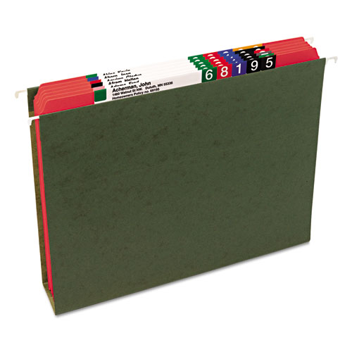 REINFORCED TOP TAB COLORED FILE FOLDERS, STRAIGHT TAB, LETTER SIZE, RED, 100/BOX