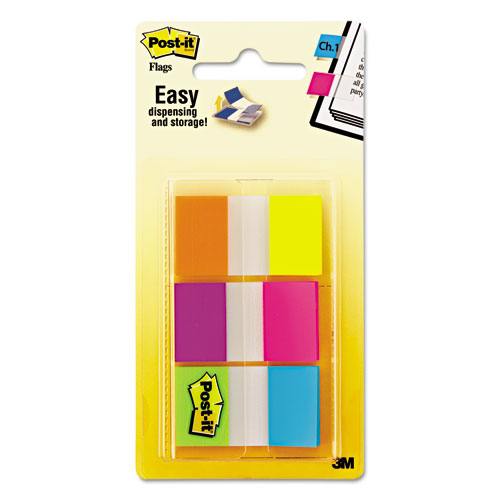 Post-it® Flags Page Flags in Portable Dispenser, Bright, 160 Flags/Dispenser