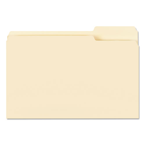 Manila File Folders, 1/3-Cut Tabs, Right Position, Legal Size, 100/Box