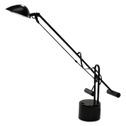 Ledu® Counter-Balanced Halogen Desk Lamp, 22 Reach, Black