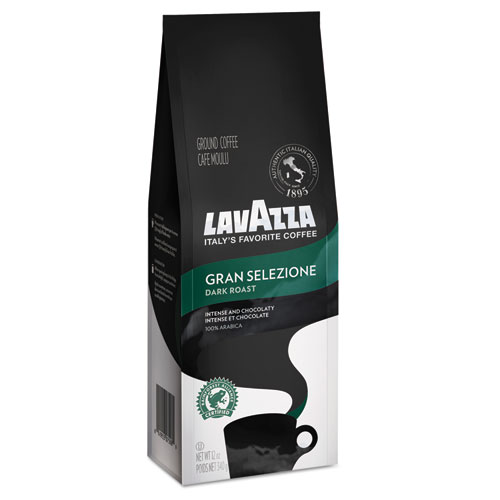 Lavazza Gran Selezione Dark Roast Ground Coffee, 12 oz Bag