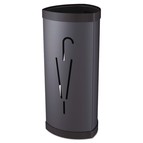 Image of Alba™ Triangular Umbrella Stand, Steel/Plastic, 10.25W X 10.25D X 23.67H, Black