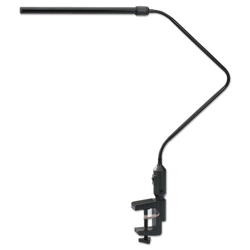Alera® Led Desk Lamp With Interchangeable Base Or Clamp, 5.13W X 21.75D X 21.75H, Black