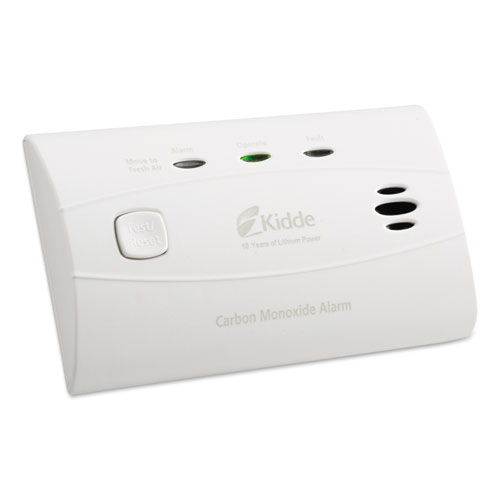 Sealed Battery Carbon Monoxide Alarm, Lithium Battery, 4.5W x 2.75H x 1.5D