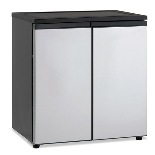 Image of 5.5 CF Side by Side Refrigerator/Freezer, Black/Stainless Steel