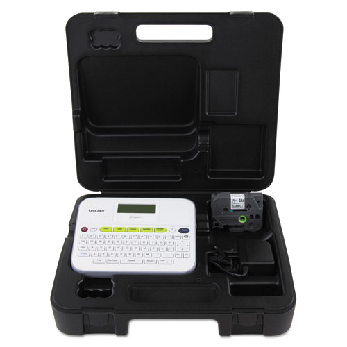 Image of PT-D400VP Versatile, Easy-to-Use Label Maker with Carry Case and Adapter, 5 Lines, 7.5 x 7 x 2.88