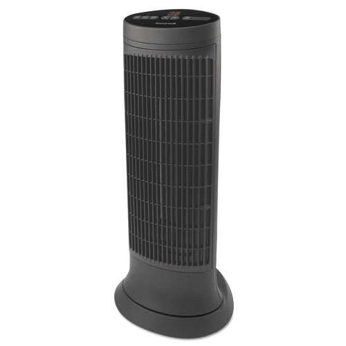 Digital Tower Heater, 750 - 1500 W, 10 1/8" x 8" x 23 1/4", Black