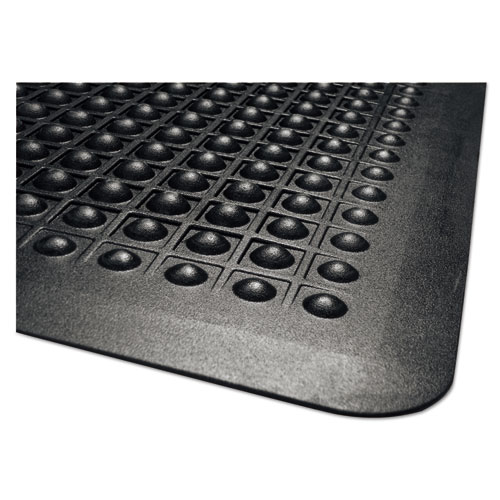 Image of Guardian Flex Step Rubber Anti-Fatigue Mat, Polypropylene, 24 X 36, Black