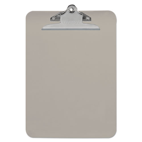 Plastic Clipboard with High Capacity Clip, 1.25" Clip Capacity, Holds 8.5 x 11 Sheets, Translucent Black