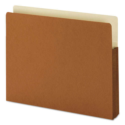 Redrope Drop-Front File Pockets with Fully Lined Gussets, 1.75" Expansion, Letter Size, Redrope, 25/Box
