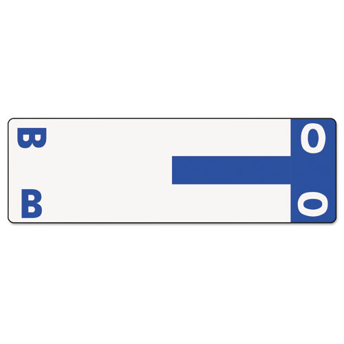 AlphaZ Color-Coded First Letter Combo Alpha Labels, B/O, 1.16 x 3.63, Dark Blue/White, 5/Sheet, 20 Sheets/Pack SMD67153
