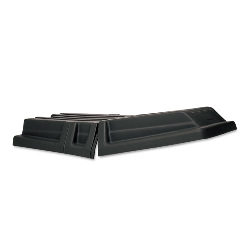 Rubbermaid® Commercial Hinged Dome Tilt Truck Lid, 34.14 x 69.66 x 8.4, Black