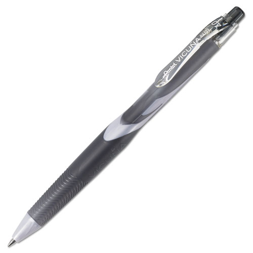 Pentel® Vicuña Advanced Ink Ballpoint Pen, .5mm, Blue Barrel/Ink, Dozen