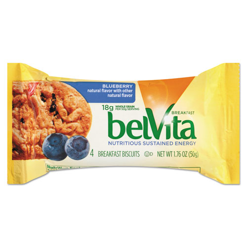 Image of belVita Breakfast Biscuits, Blueberry, 1.76 oz Pack